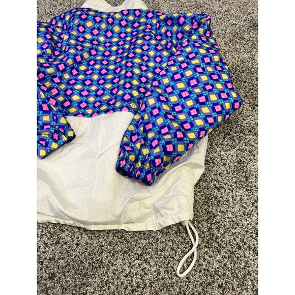 Vintage Retro 1990s Nylon Windbreaker,‎ Women’s M, 80’s Workout Jazzercise Boxy - Picture 11 of 12